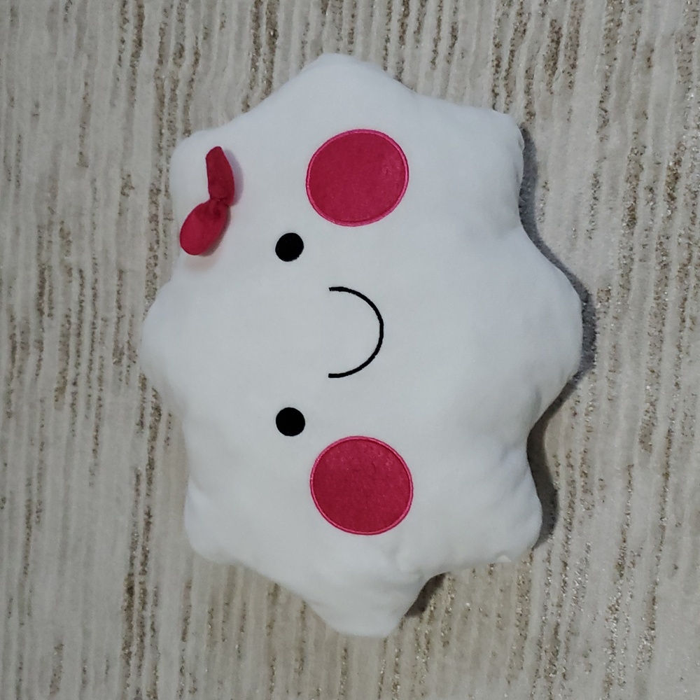 Smiling Cloud Pillow White